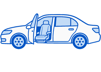 回転シート車